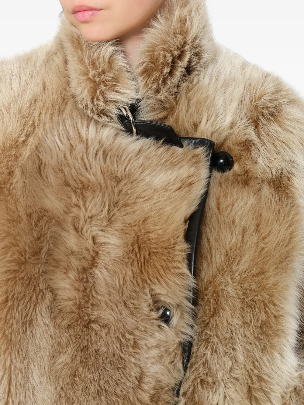 ISABEL MARANT reversible shearling coat Beige