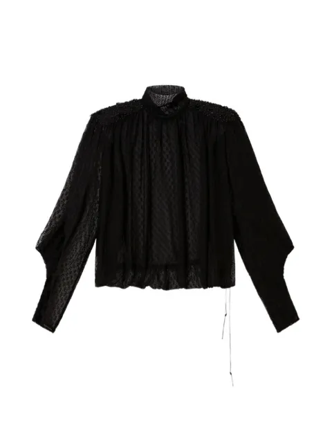 ISABEL MARANT Oeste embroidered plumetis lace blouse
