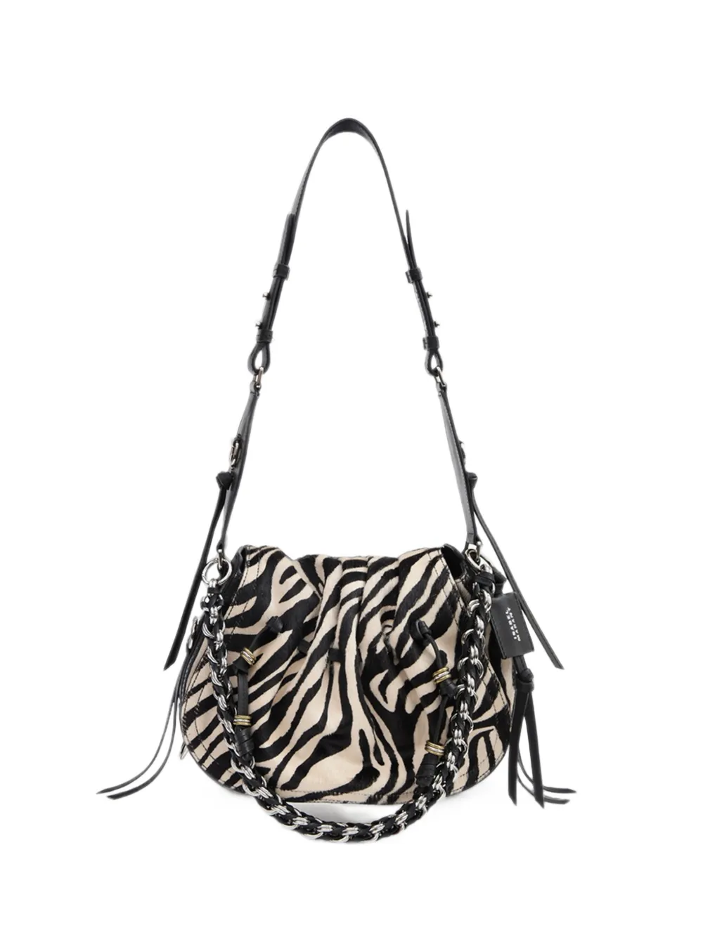 ISABEL MARANT Bolton bag in grained leather - Toni neutri