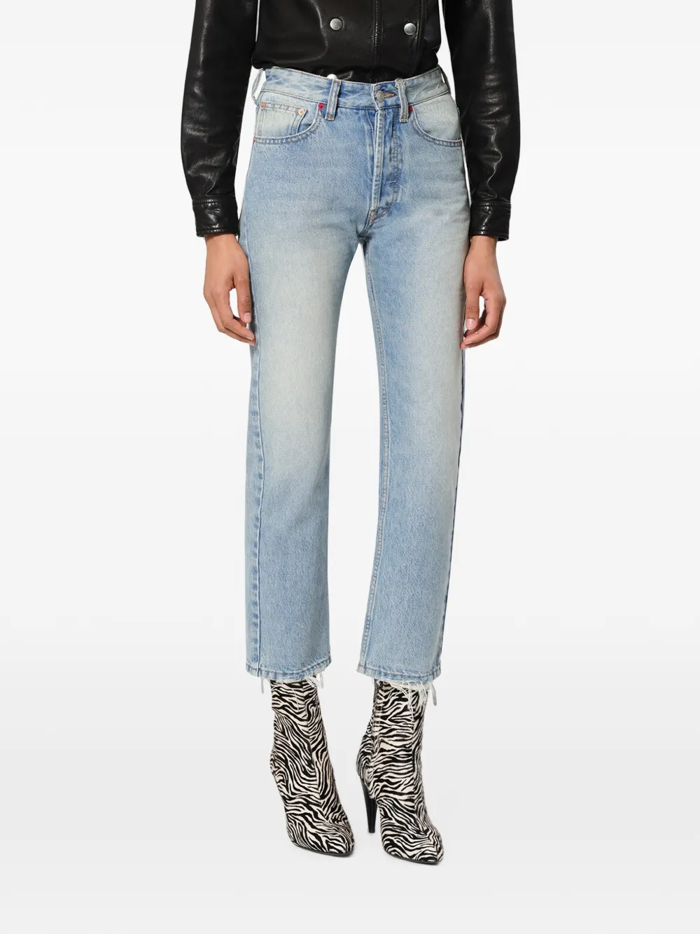 ISABEL MARANT Daya cropped jeans Blauw
