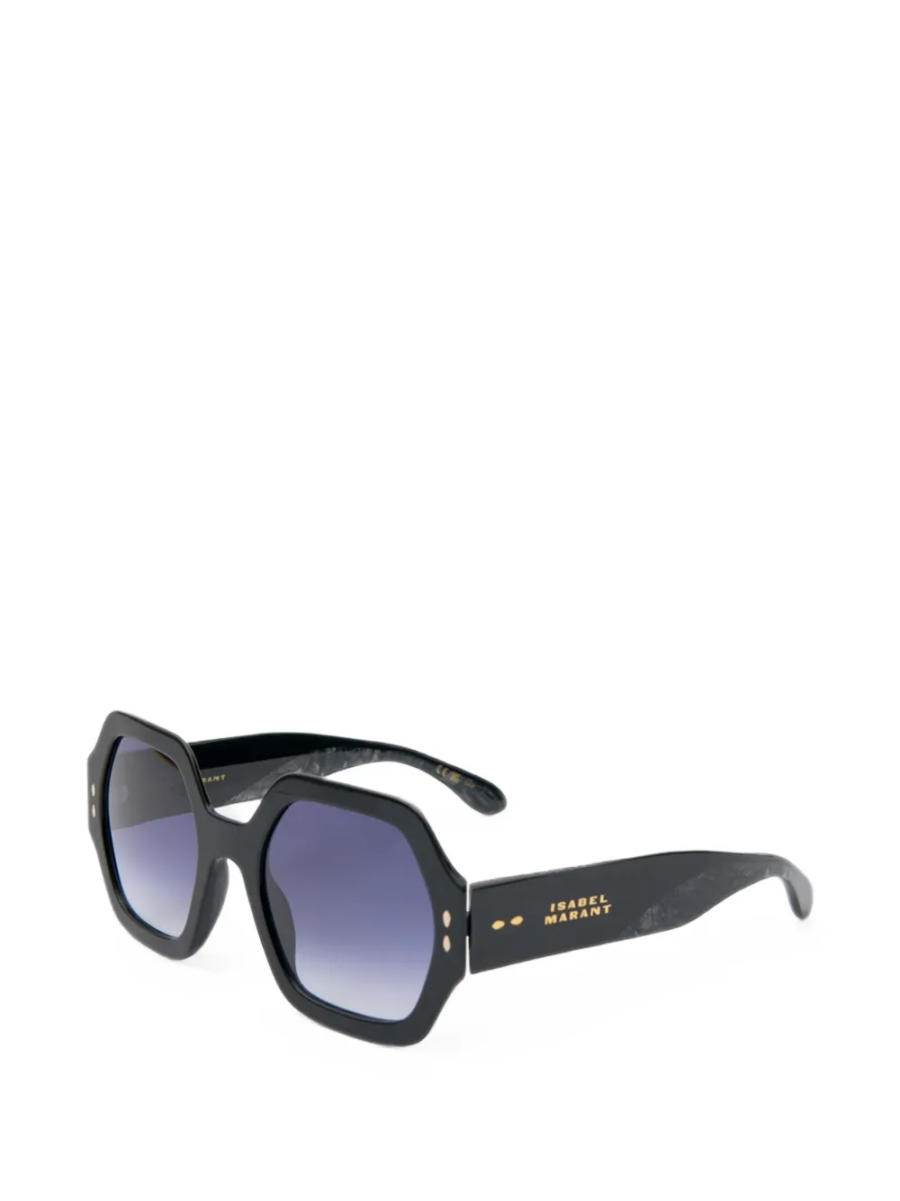 Isabel Marant Eyewear Elyz zonnebril met geometrisch montuur Zwart