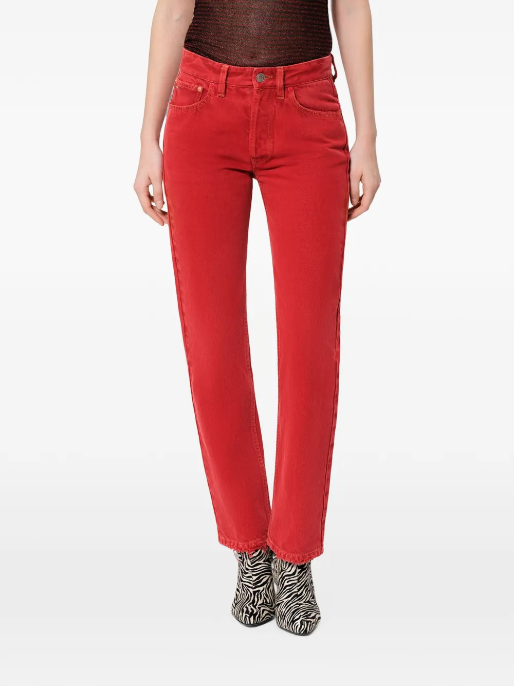 ISABEL MARANT Daya straight jeans Rood