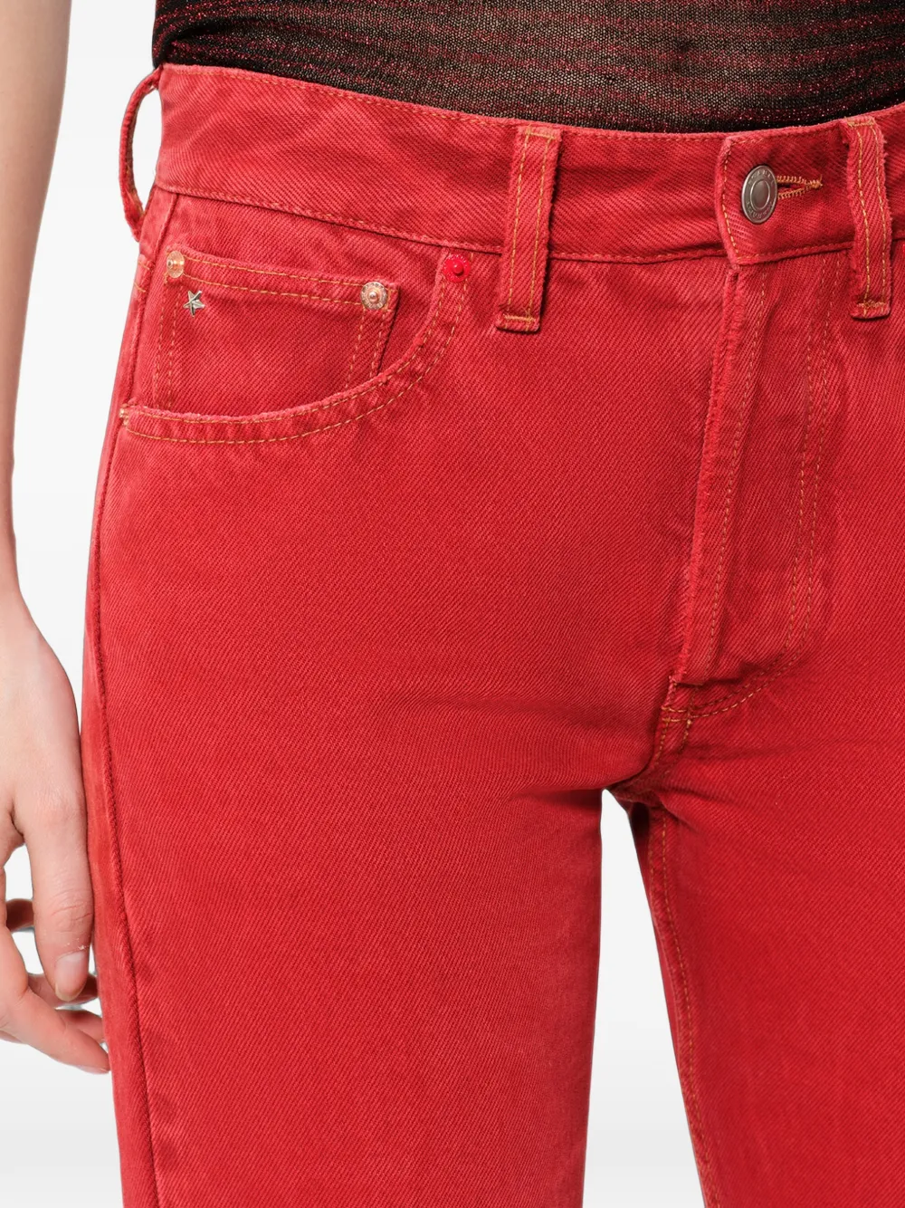 ISABEL MARANT Daya straight jeans Rood