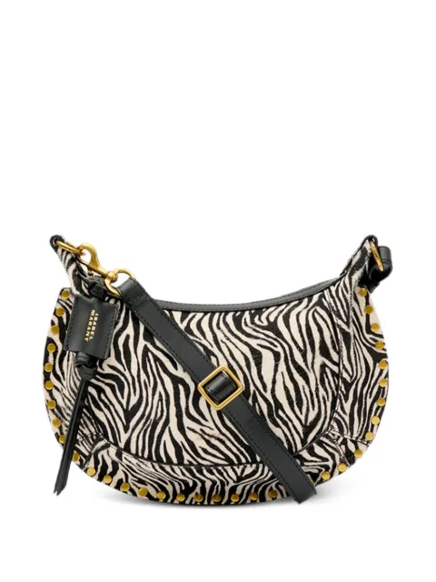 ISABEL MARANT Oskan Moon zebra-pattern shoulder bag