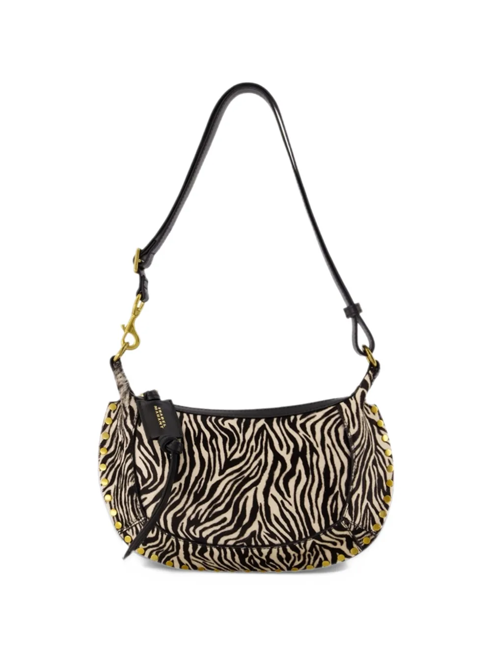 ISABEL MARANT Oskan Moon zebra-pattern shoulder bag - Toni neutri