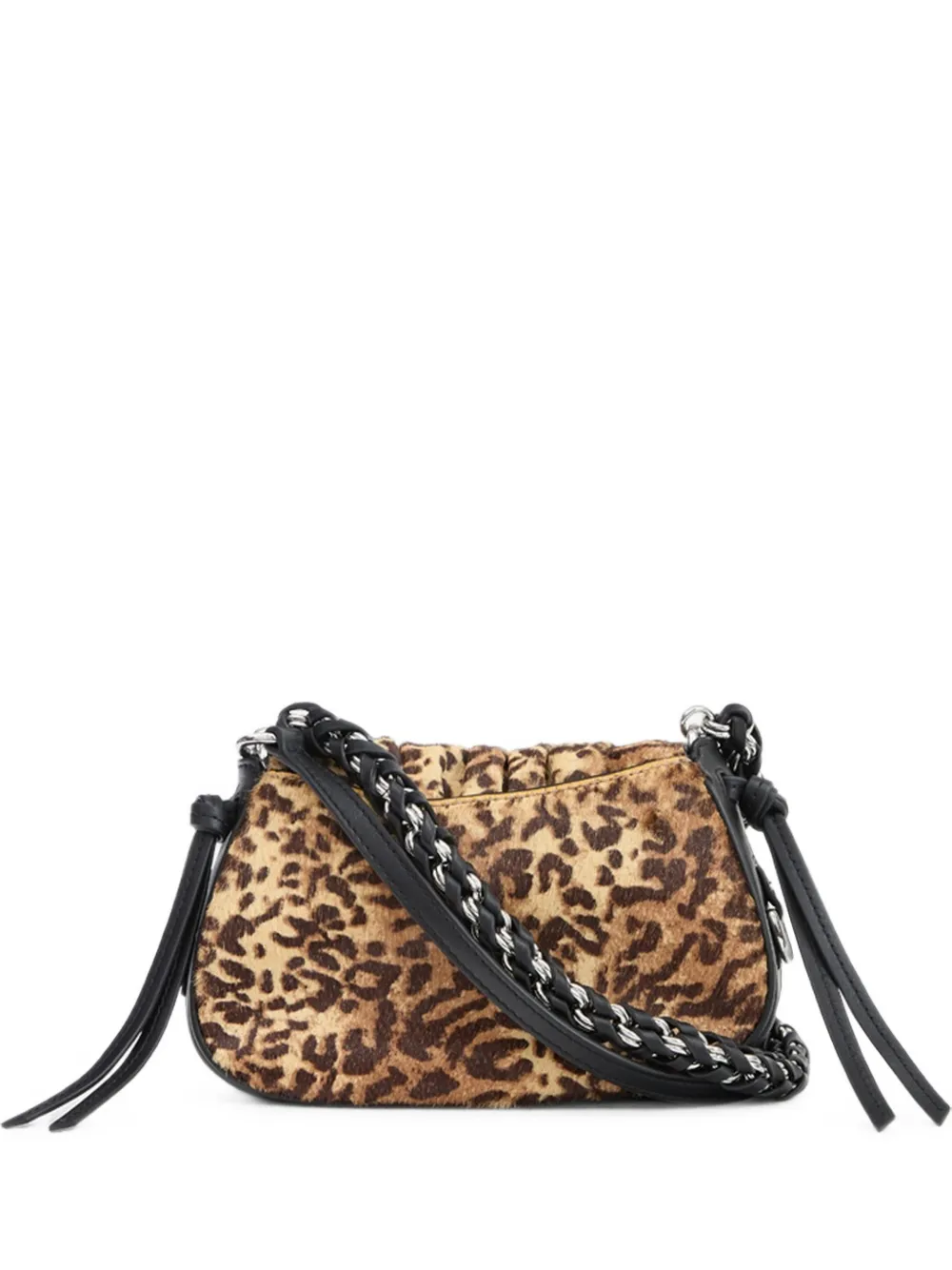 ISABEL MARANT Bolton leopard-print shoulder bag - Marrone