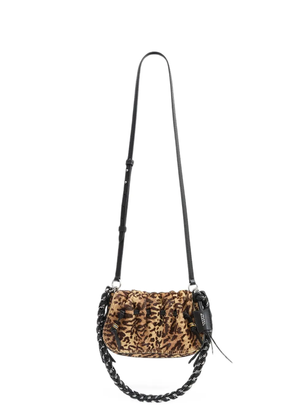 ISABEL MARANT Bolton leopard-print shoulder bag - Marrone