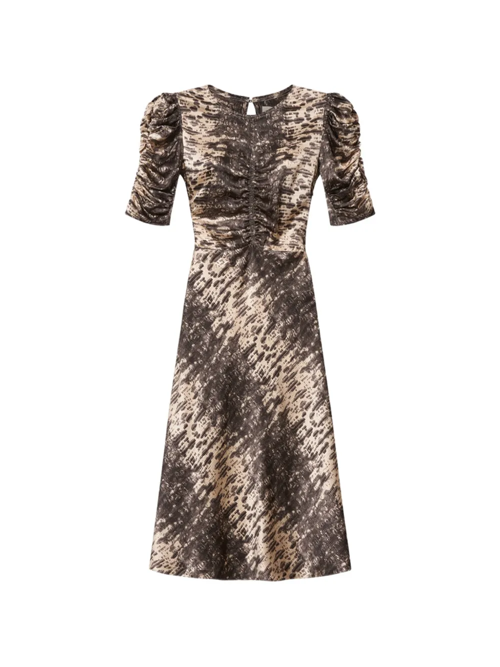 ISABEL MARANT Lemila silk midi dress - Toni neutri