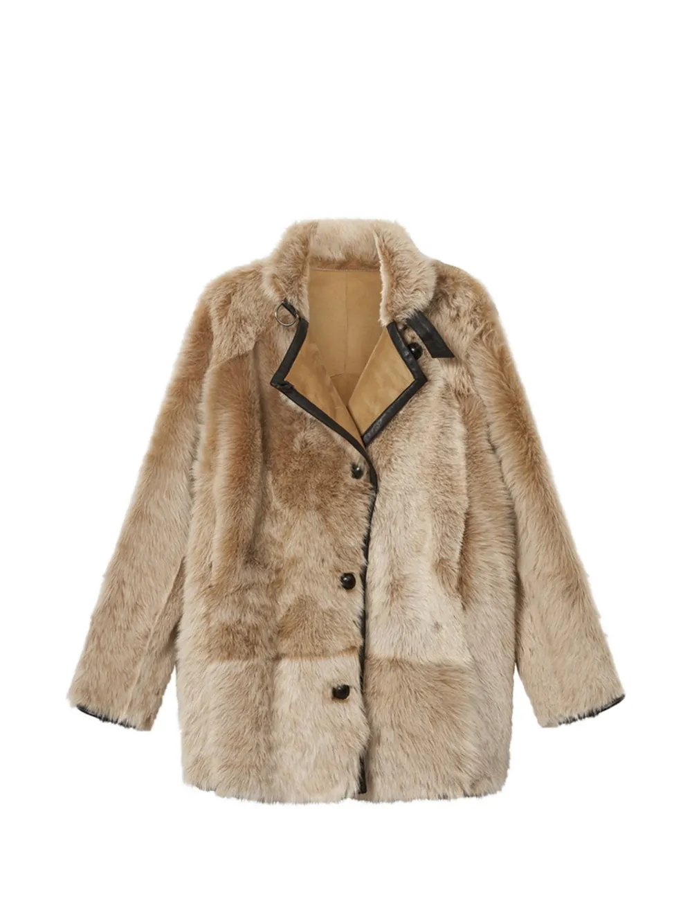 ISABEL MARANT Cappotto Rema in shearling - Toni neutri