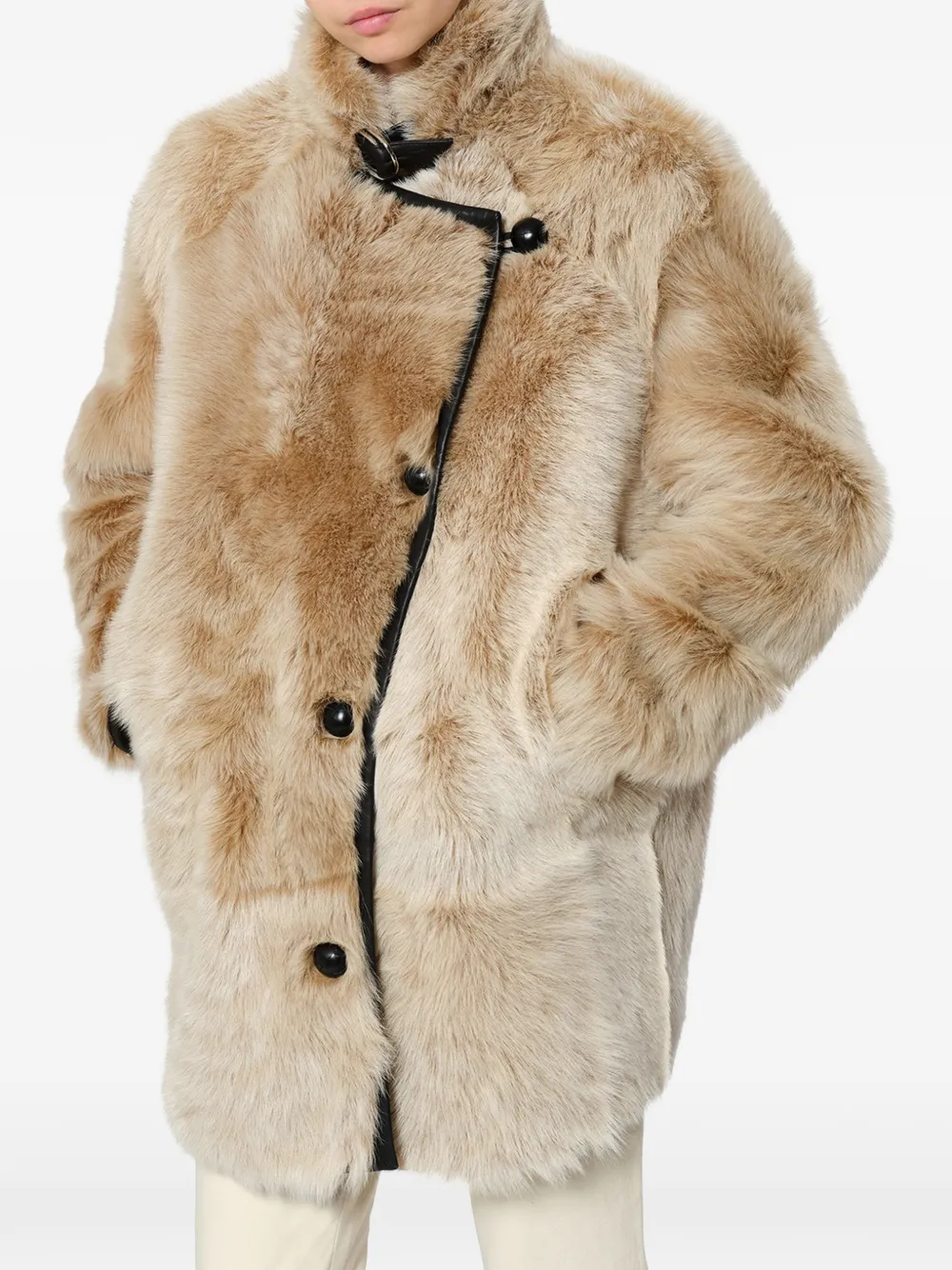 ISABEL MARANT Rema lammy jas Beige