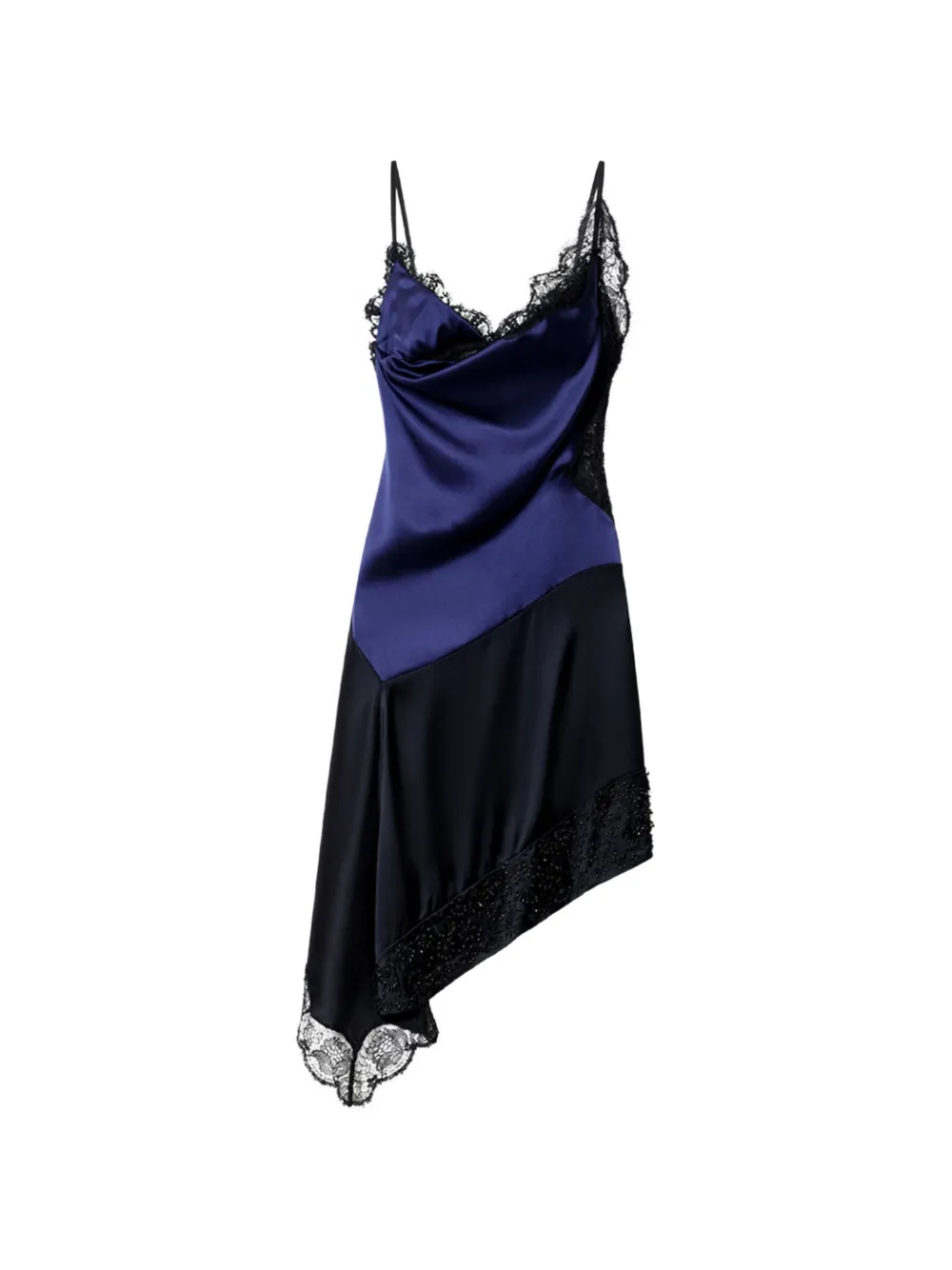 ISABEL MARANT Anazia lace-trim asymmetric dress