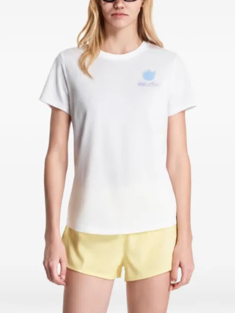 SAYSKY Flower Combat logo-print T-shirt