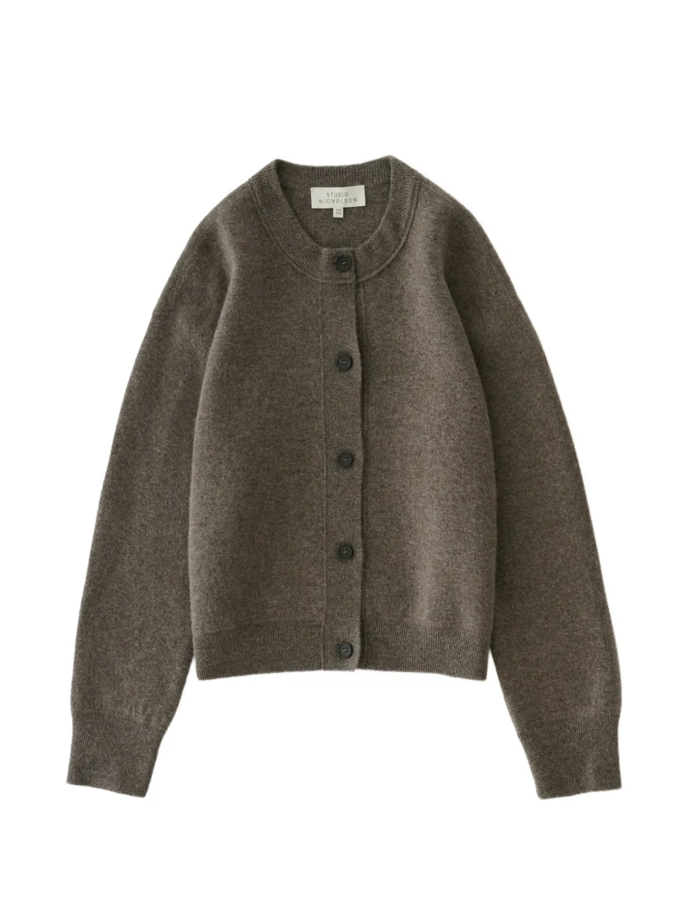 Studio Nicholson Cardigan girocollo Arvine - Marrone