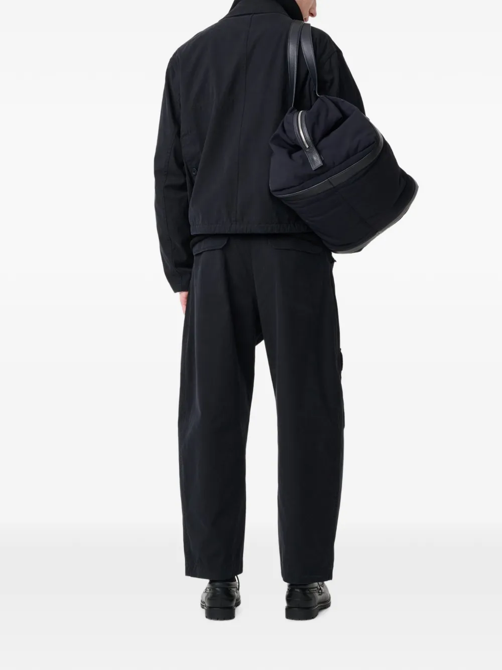 Studio Nicholson Tivoli Military canvas jack Zwart