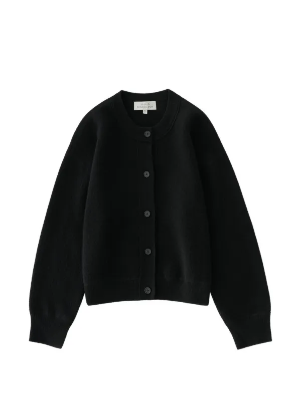 Studio Nicholson Arvine Button-up Cardigan in Black