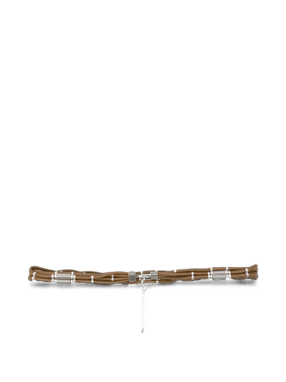 ISABEL MARANT Gevlochten riem Bruin