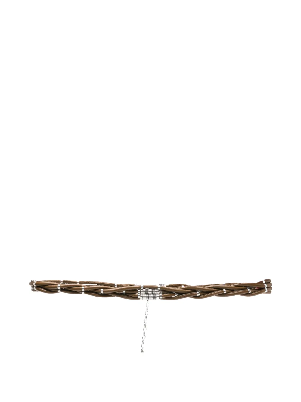 ISABEL MARANT braided leather belt - Marrone