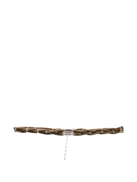 ISABEL MARANT ceinture en cuir à design tressé