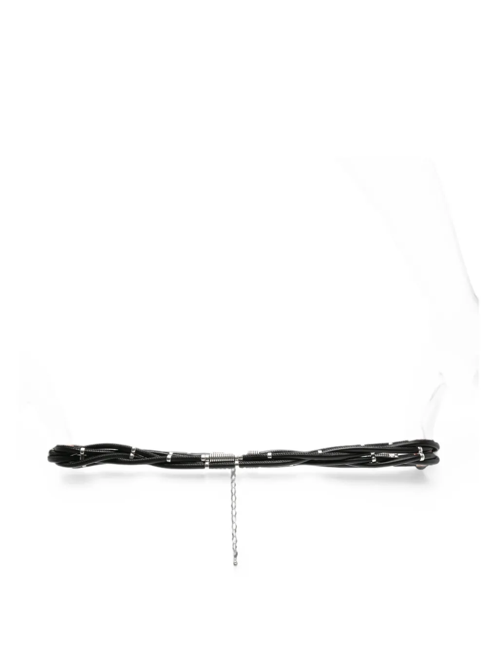 ISABEL MARANT multi-strand silver-tone-hardware belt - Nero