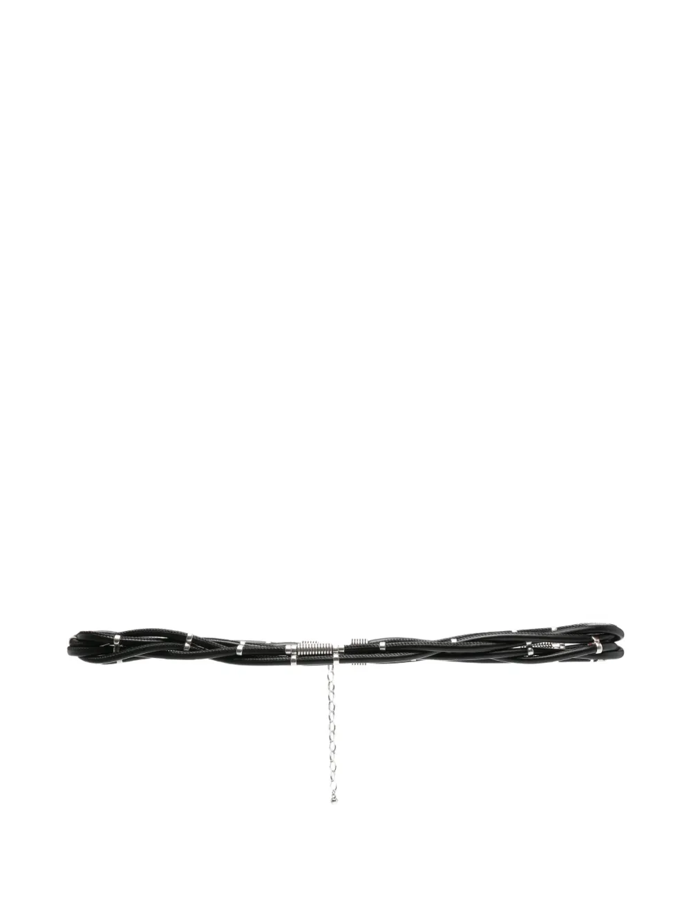 ISABEL MARANT multi-strand silver-tone-hardware belt - Nero