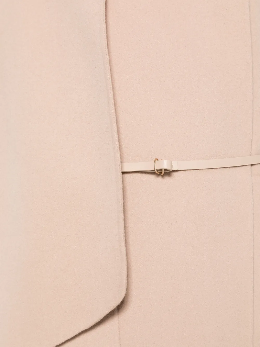 Luisa Cerano Jas met sjaaldetail en ceintuur Beige