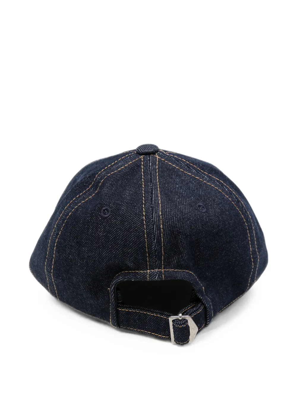 ISABEL MARANT Denim pet met geborduurd logo Blauw