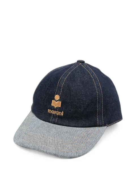 ISABEL MARANT logo-embroidered denim cap