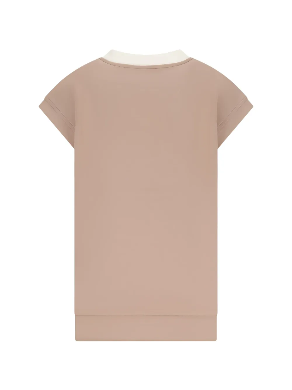 HOUSE OF GRAVITY Spencer logo-embroidered top Beige