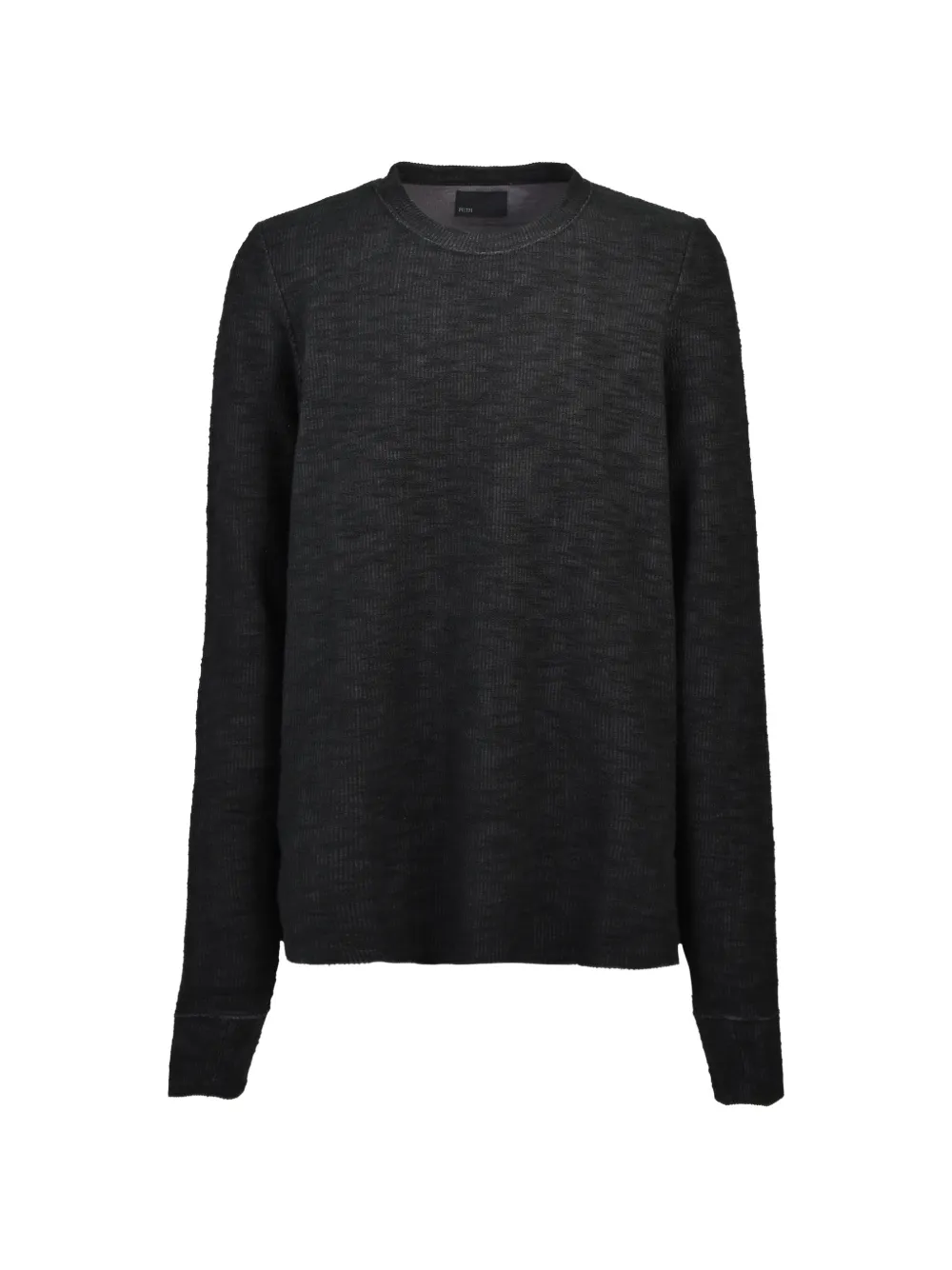 FILTH ribbed-knit thumb-slot long-sleeve T-shirt - Schwarz