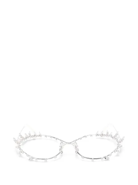 YVMIN crystal-embellished cat-eye sunglasses