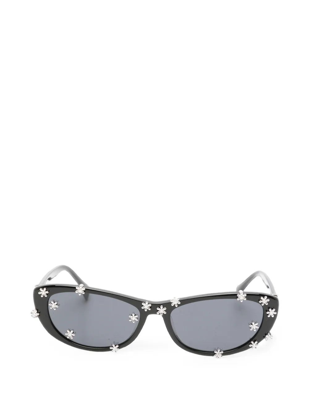 YVMIN flower-embellished cat-eye sunglasses - Nero