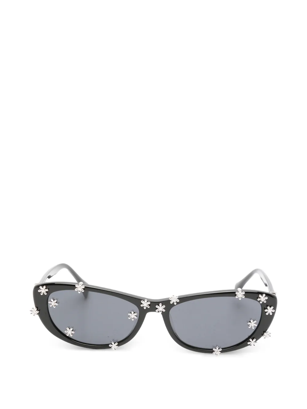 YVMIN flower-embellished cat-eye sunglasses - Nero