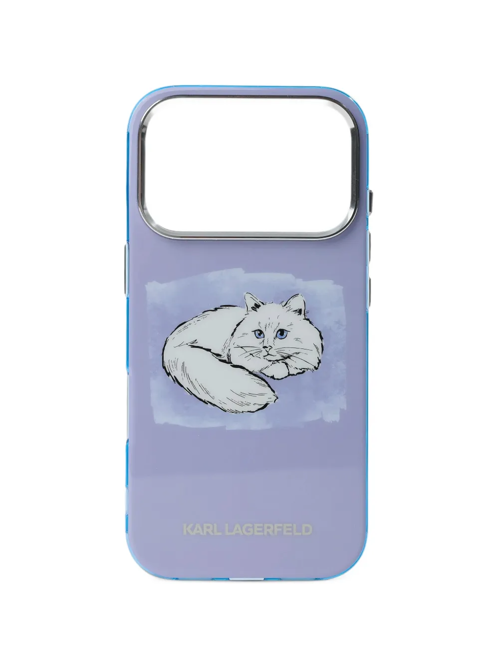 Karl Lagerfeld Choupette iPhone 17 Pro case - Blu