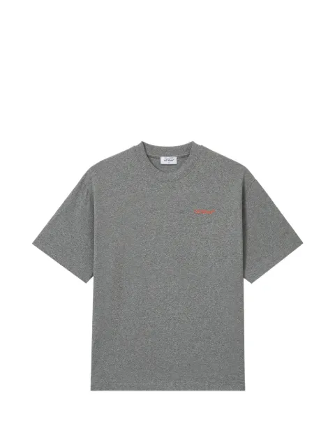 Off-White 箭头图案logo印花棉T恤