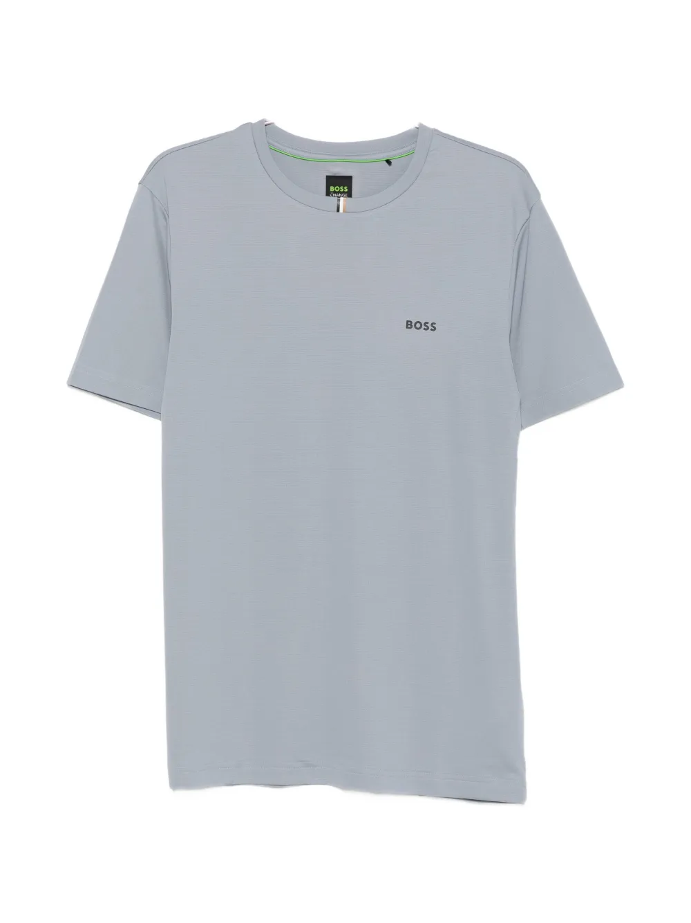 BOSS logo-print short-sleeve T-shirt - Grigio