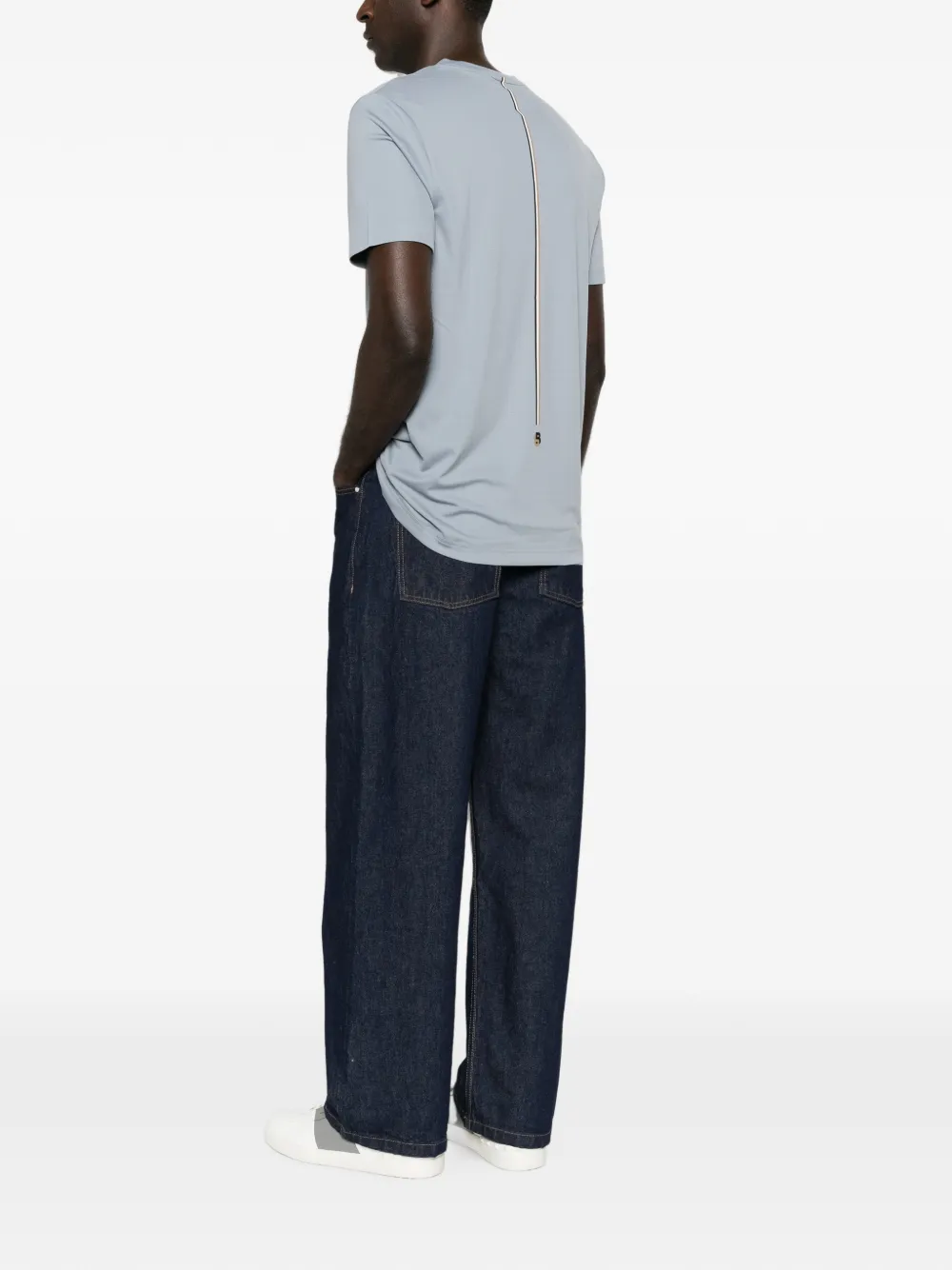 BOSS T-shirt met logoprint Grijs