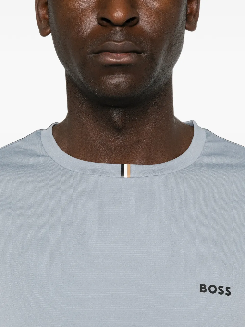 BOSS T-shirt met logoprint Grijs