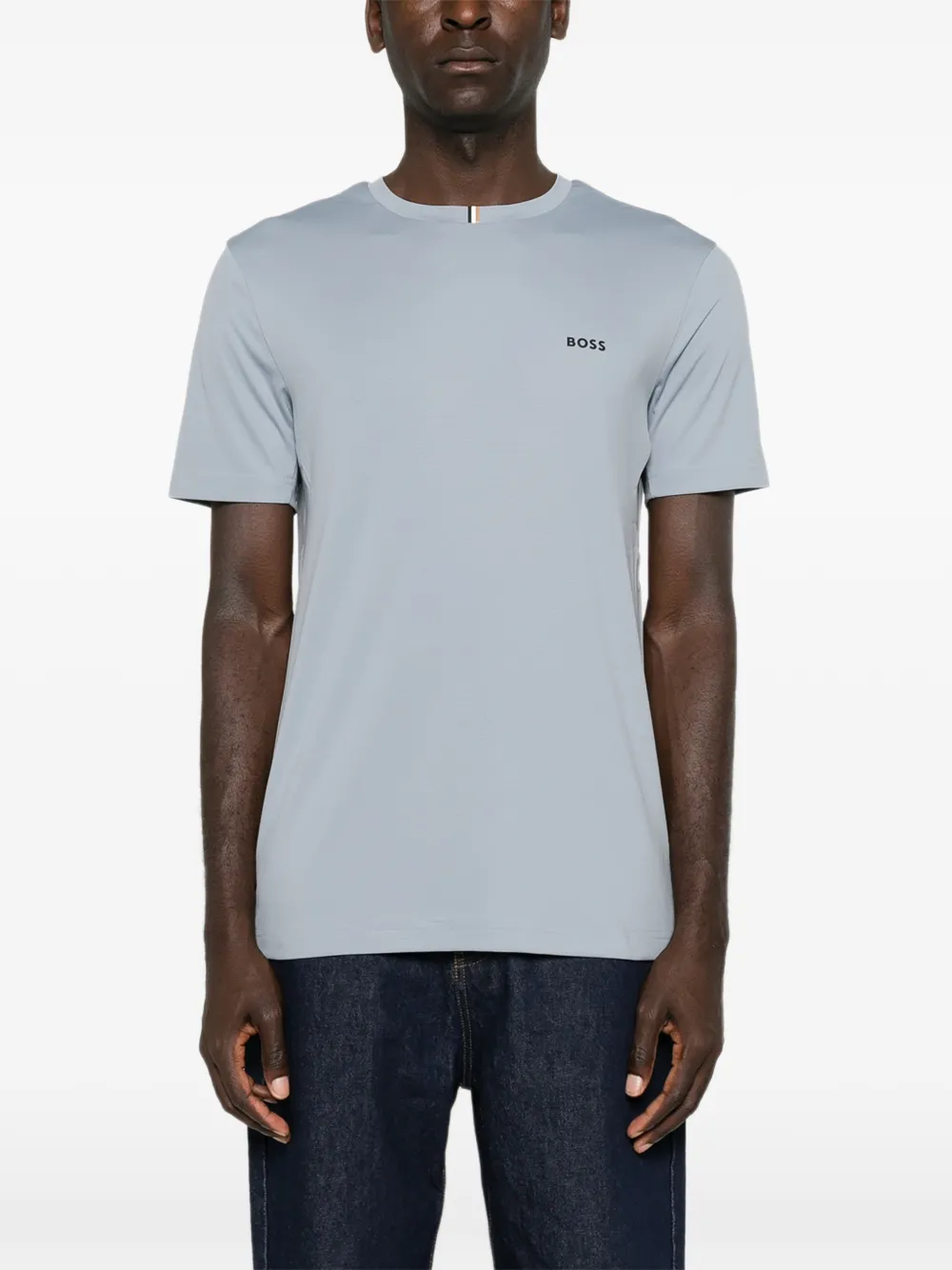 BOSS T-shirt met logoprint Grijs