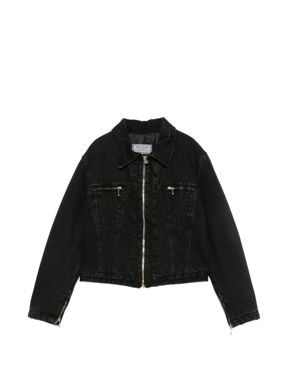 Fendi Pre-Owned 1990s Fendissime denim jacket - Nero