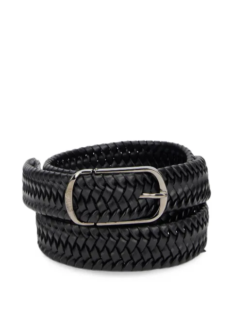 slowear braided leather belt