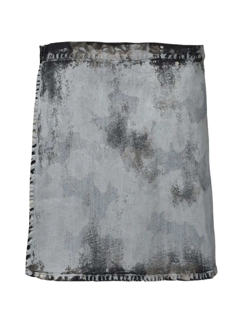FILTH distressed-effect denim skirt - Grau