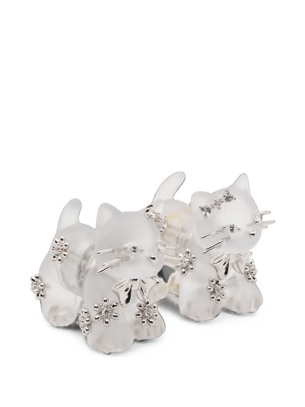 YVMIN Split Kitten earrings - Weiß