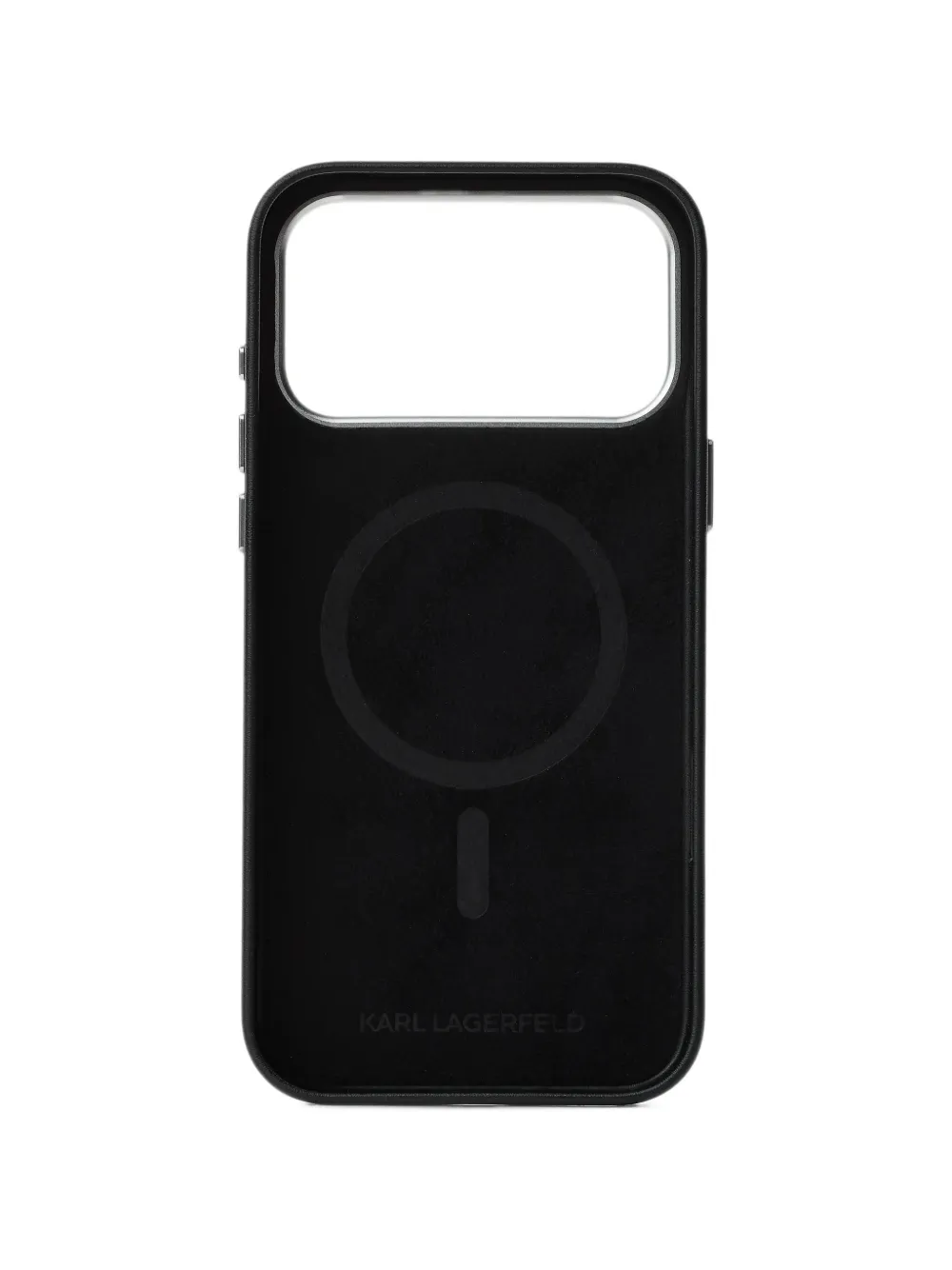 Karl Lagerfeld Ikon PU leather iPhone 17 Pro Max case Zwart