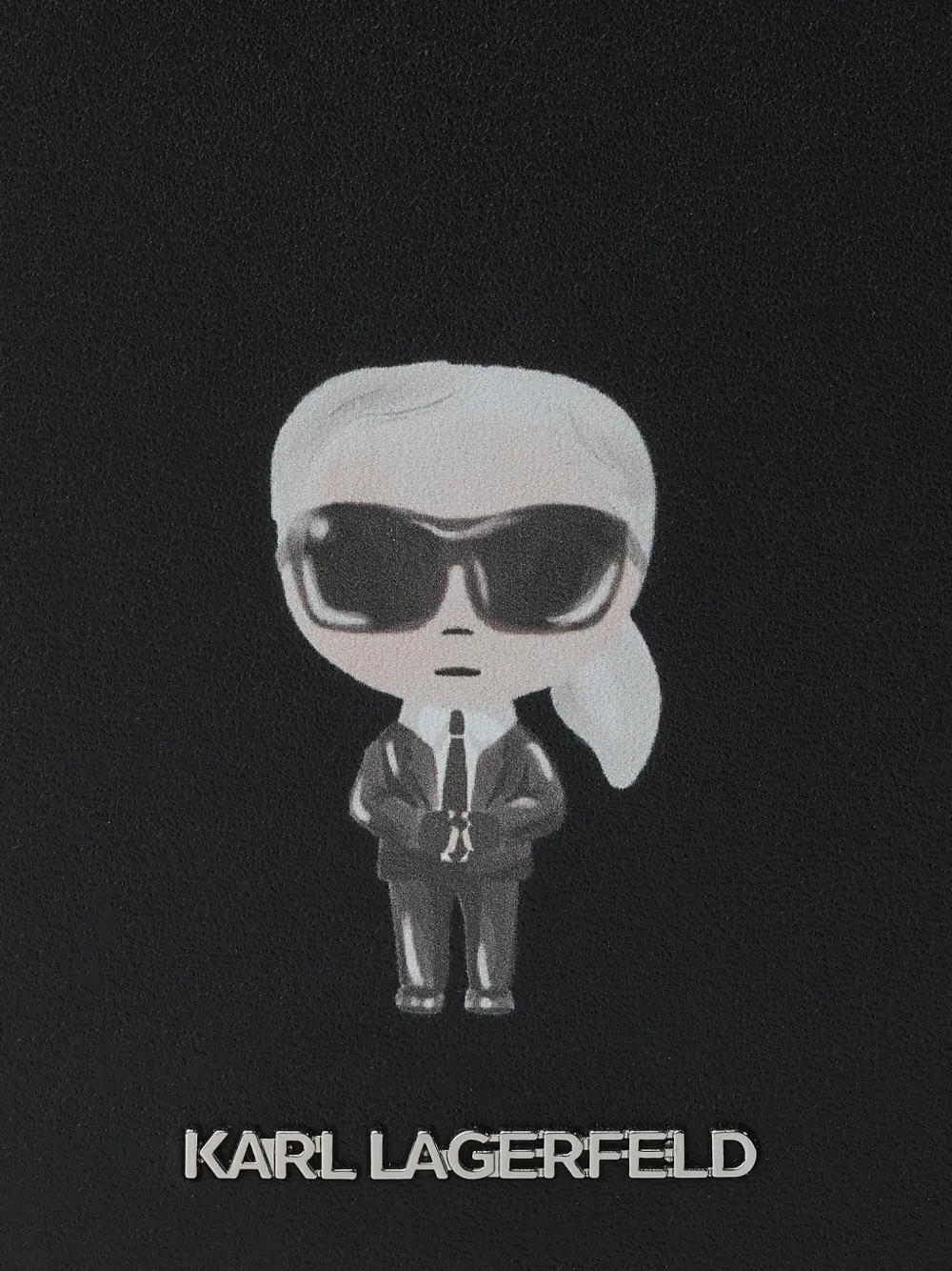 Karl Lagerfeld Ikon PU leather iPhone 17 Pro Max case Zwart