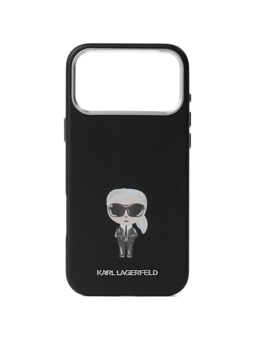 Karl Lagerfeld Ikon PU leather iPhone 17 Pro Max case - Nero