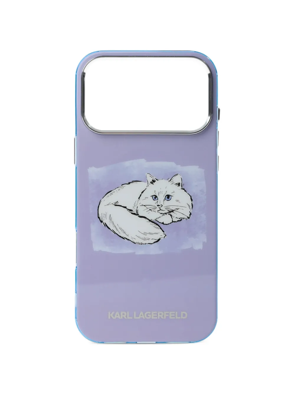 Karl Lagerfeld Choupette iPhone 17 Pro case - Blu