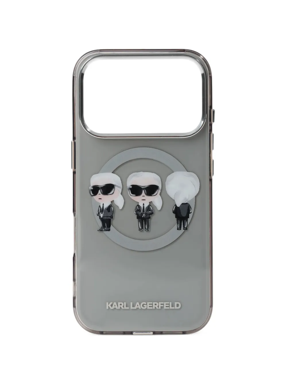 Karl Lagerfeld Ikon trio iPhone 17 Pro case - Grigio
