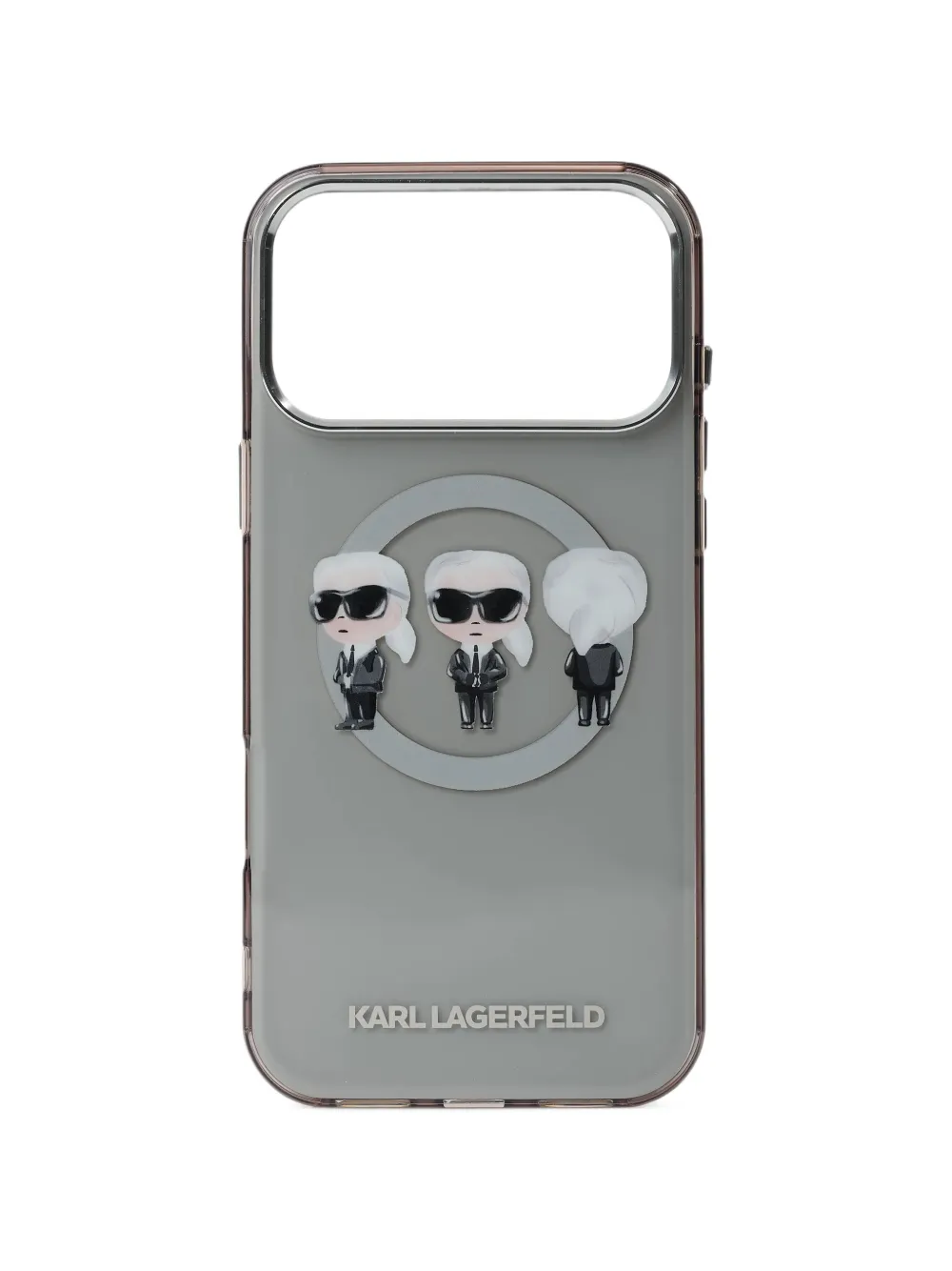 Karl Lagerfeld Ikon trio iPhone 17 Pro Max case - Grigio
