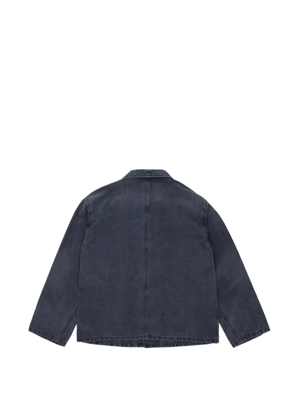 Fortela Pijama Frog-fastening Denim Jacket in Blue, view 2