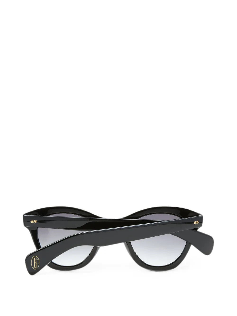 Fortela Audreyn Round-frame Sunglasses in Black, view 3